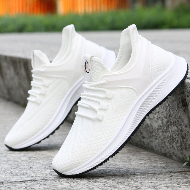 Men's Breathable Mesh Lace-Up Sneakers