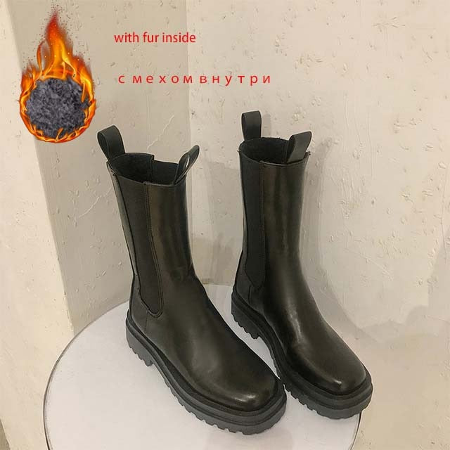Women's Chunky Heel Chelsea Ankle Boots