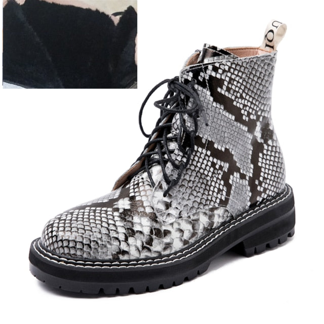 Genuine Leather Martin Boots