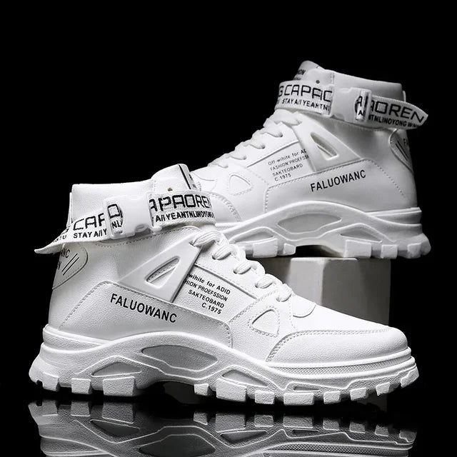 Men's Retro Platform Ankle Boots