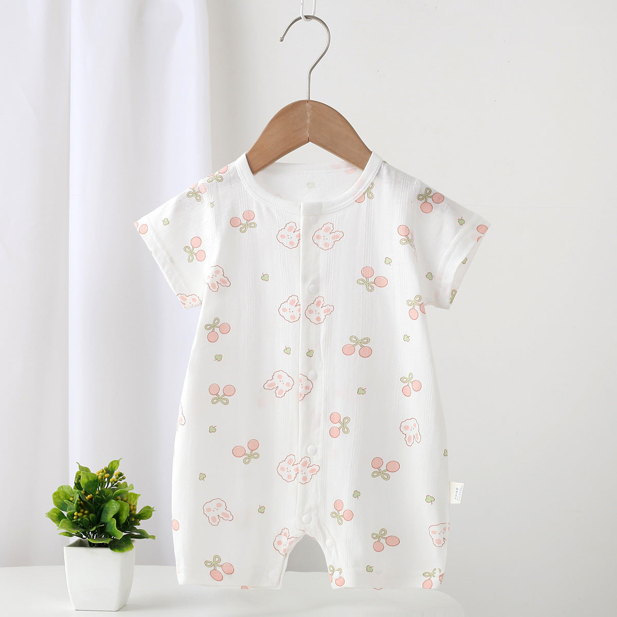 Toddler Pure Cotton Short Sleeve Romper – Soft Everyday Onesie