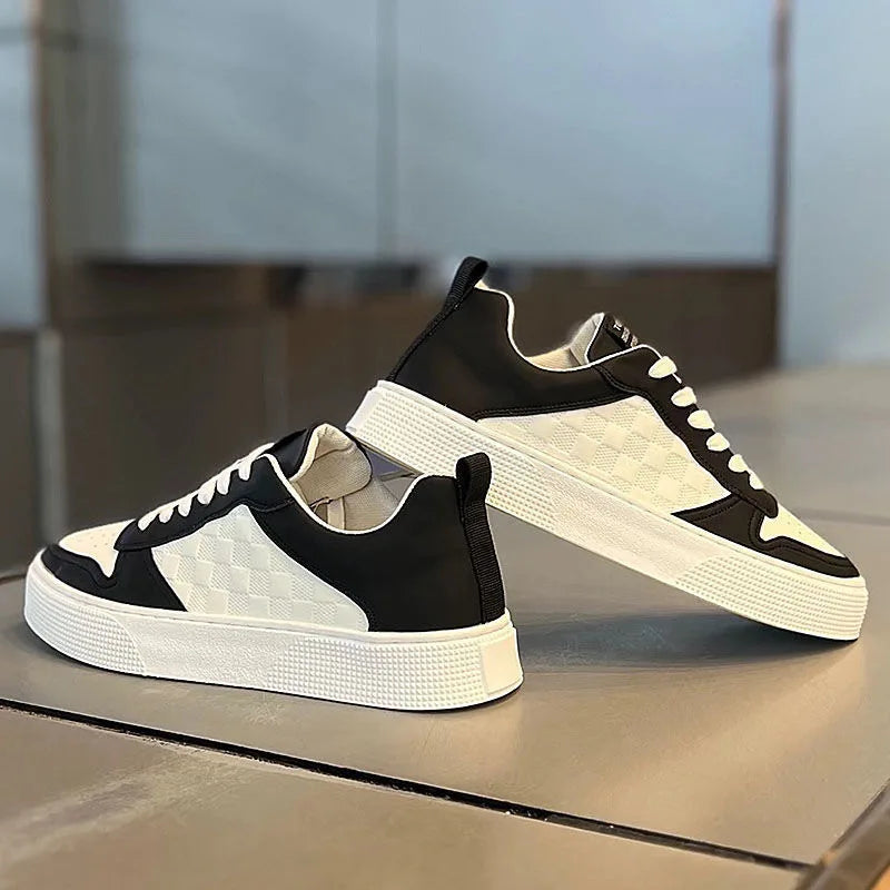 Men's Breathable White Casual Sneakers