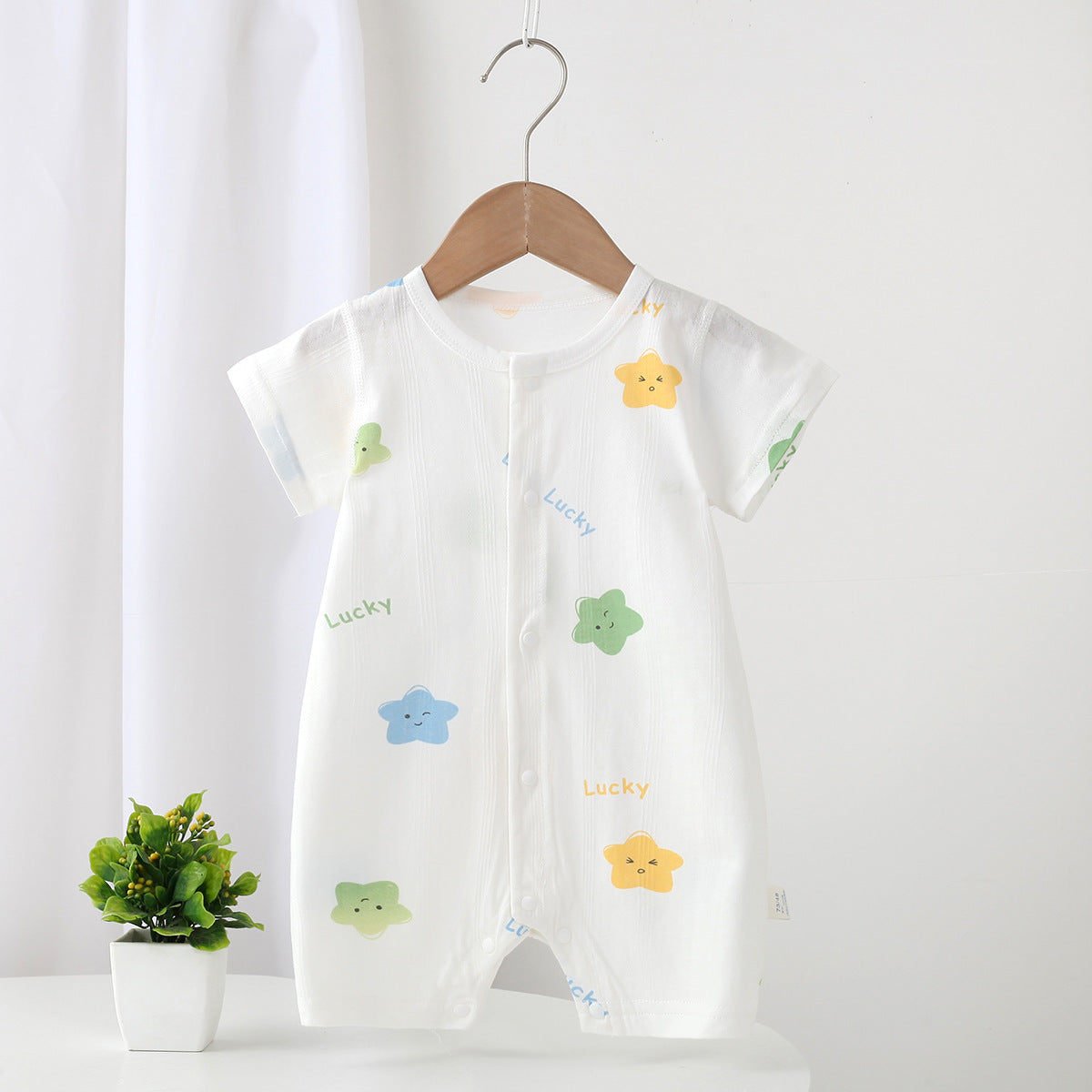 Toddler Pure Cotton Short Sleeve Romper – Soft Everyday Onesie