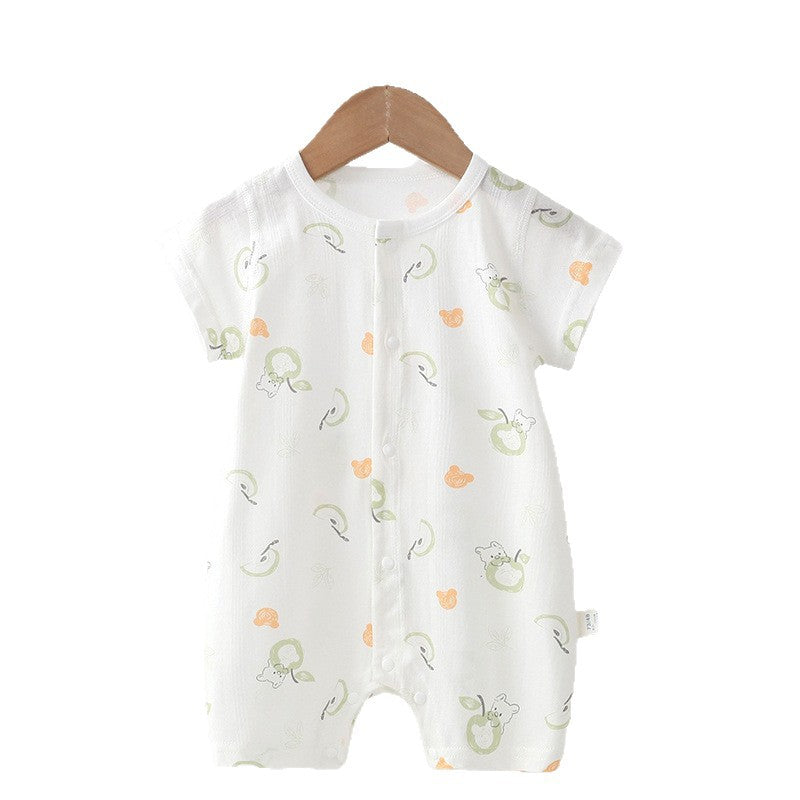Toddler Pure Cotton Short Sleeve Romper – Soft Everyday Onesie