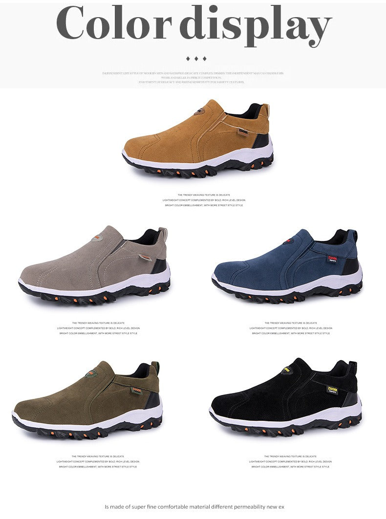 Men's Wide Fit Anti-Slip Hiking Shoes