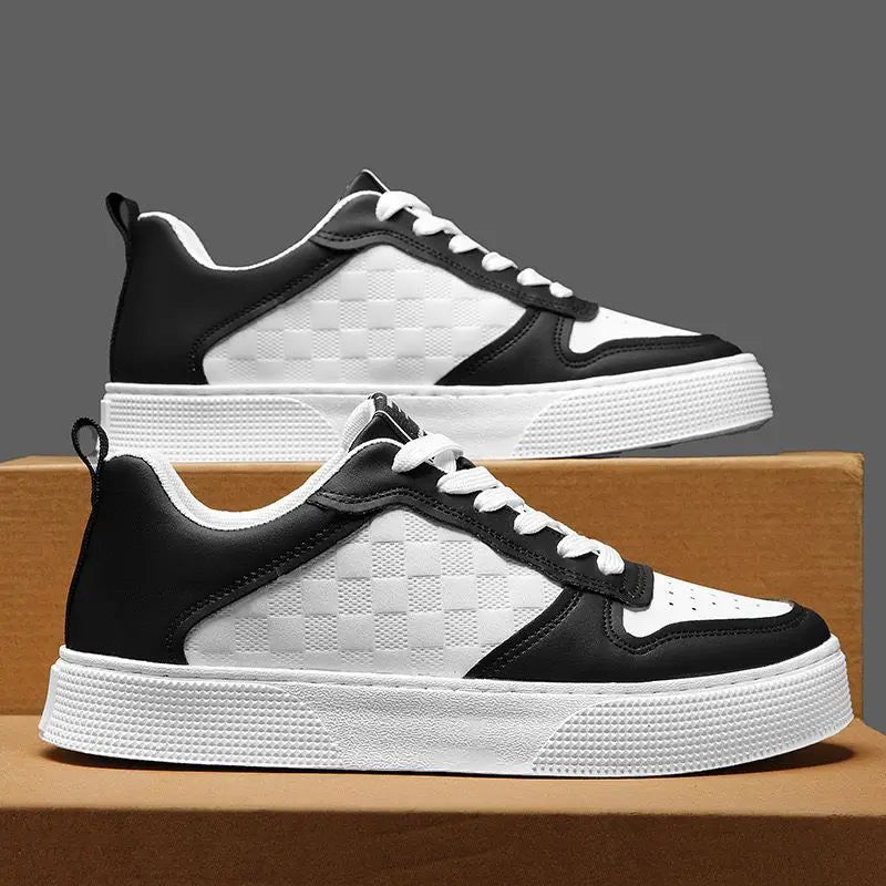 Men's Breathable White Casual Sneakers