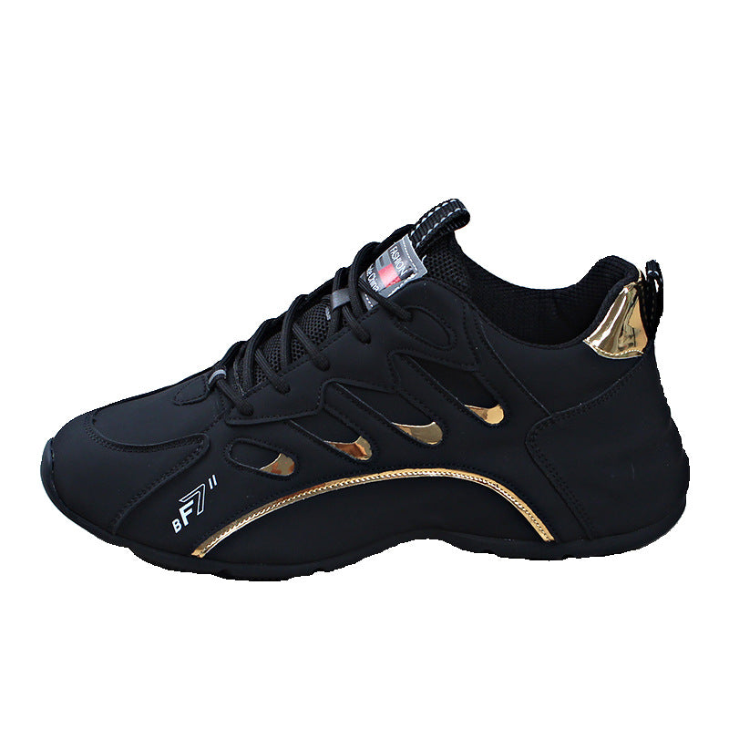Men's Luxury Leather Platform Sneakers