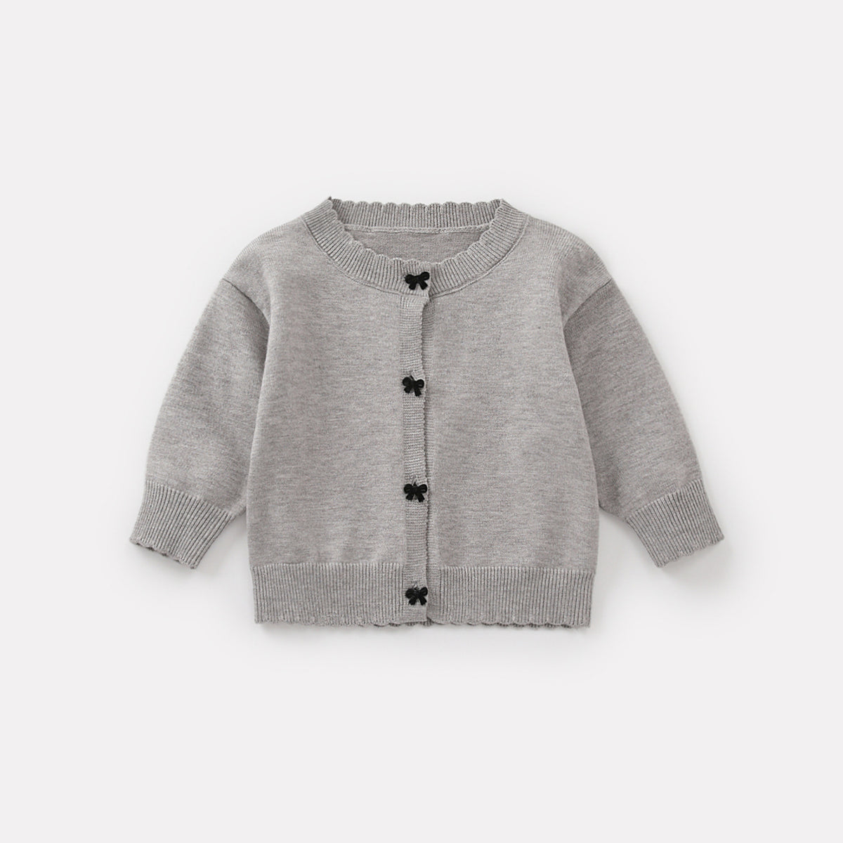Baby Girl Knitted Three-Piece Set – Jacket, Shirt & Skirt Outfit
