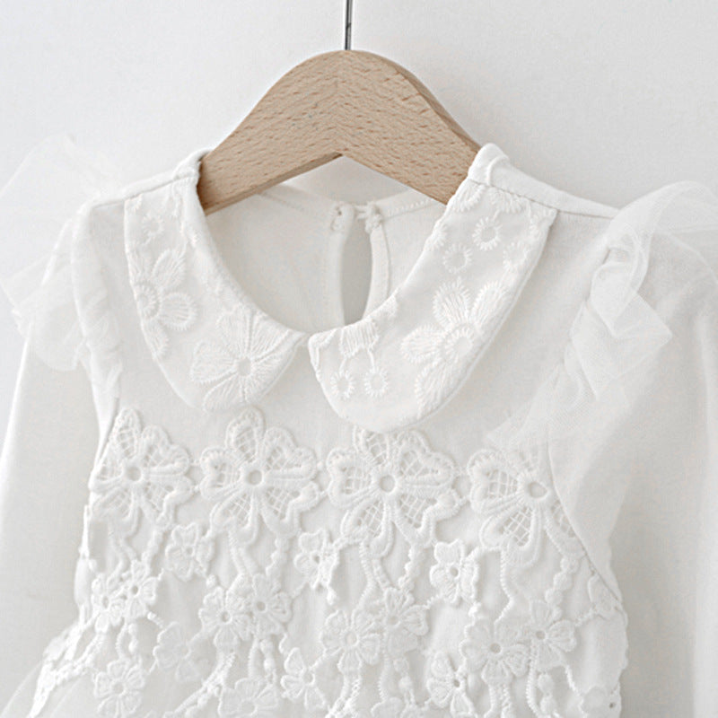 Baby Girl Princess Dress – Lace Tulle Newborn Outfit with Hat