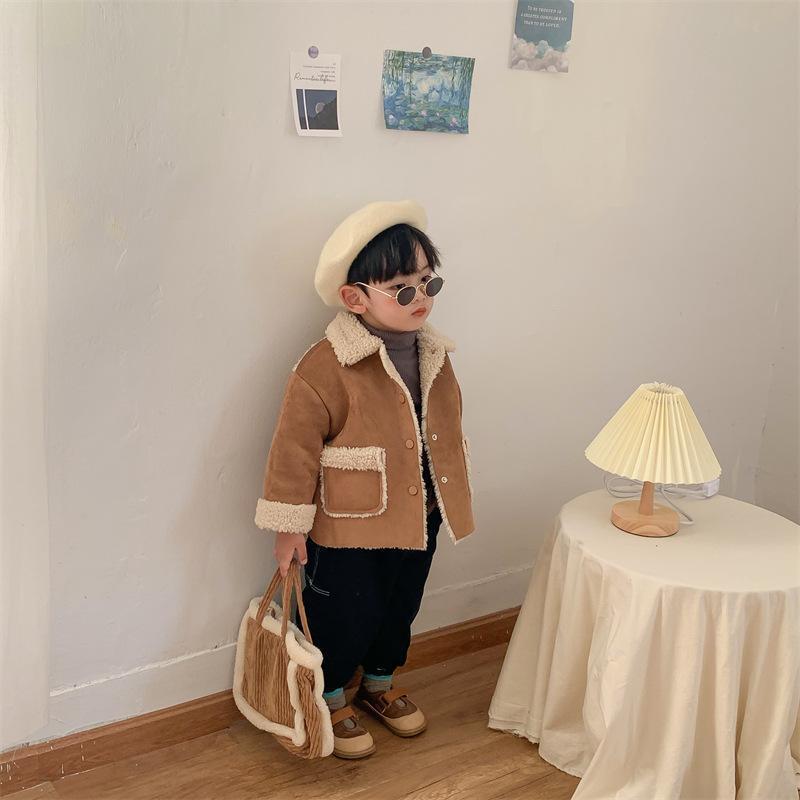 Kids' Winter Teddy Bear Plush Jacket – Warm & Cozy Cute Coat