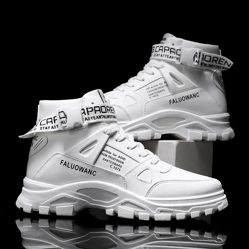 Men's Retro Platform Ankle Boots