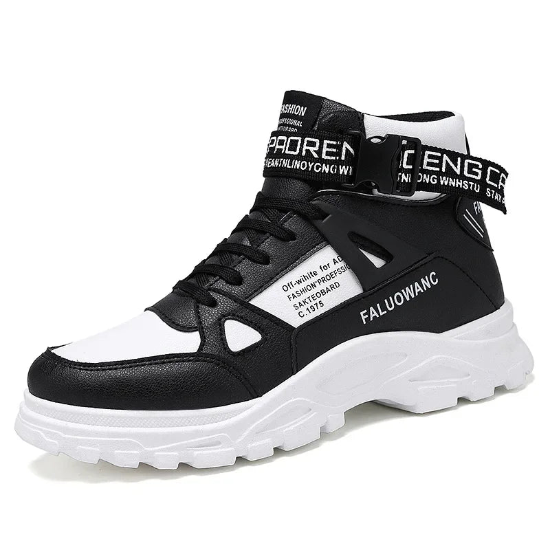 Men's Retro Platform Ankle Boots