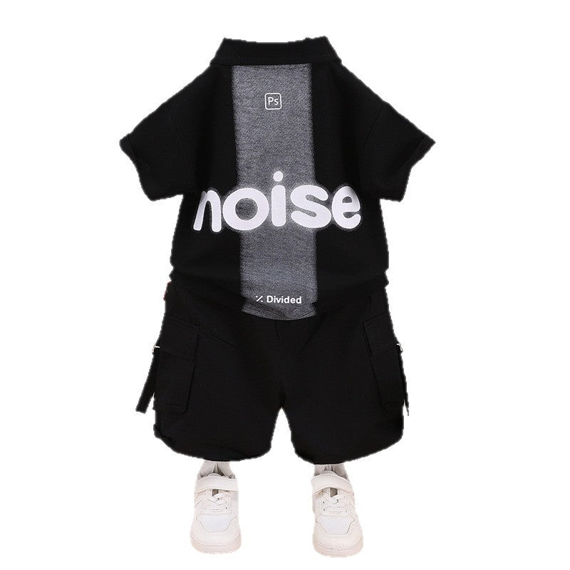 Kids' Summer Polo Shirt Two-Piece Set – Classic Casual Outfit for Children