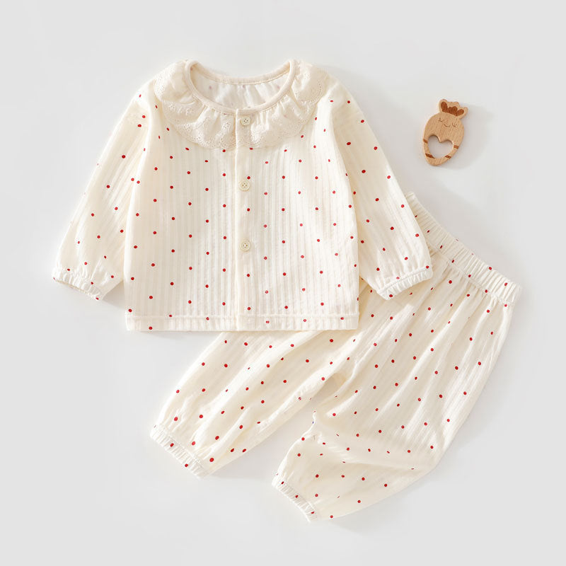 Toddler All-Season Pure Cotton Home Wear Set – Cozy Loungewear for Kids