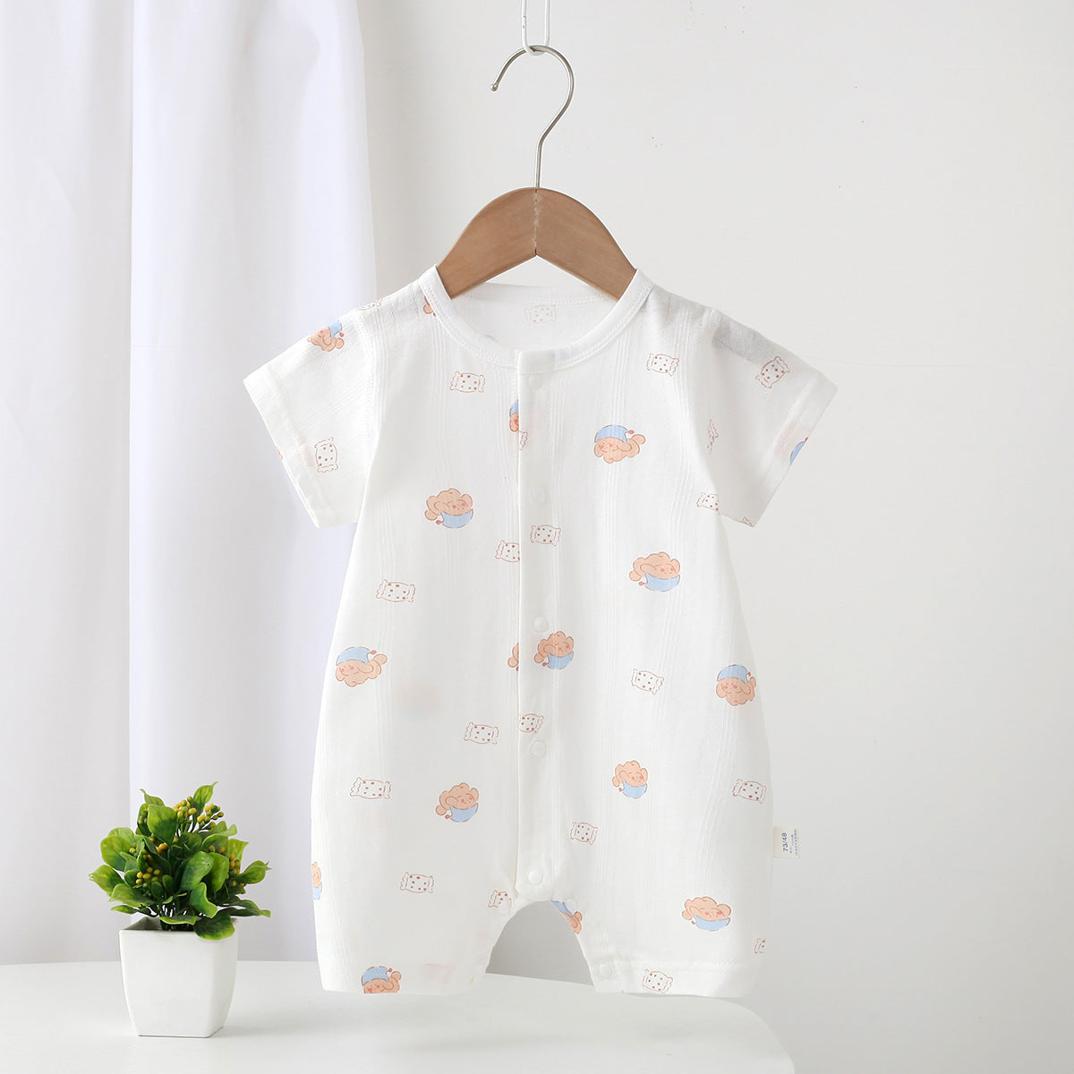 Toddler Pure Cotton Short Sleeve Romper – Soft Everyday Onesie