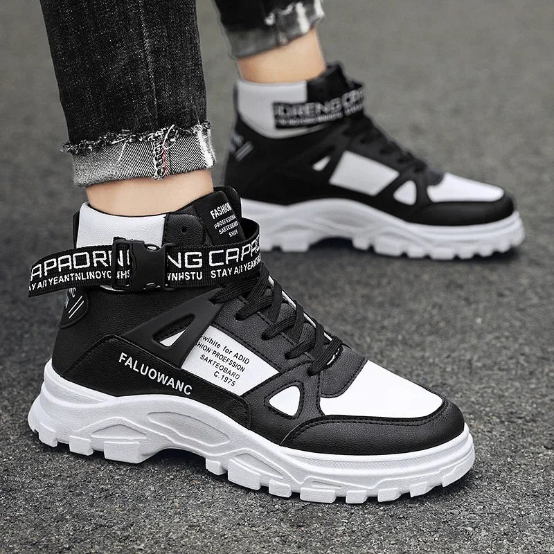 Men's Retro Platform Ankle Boots