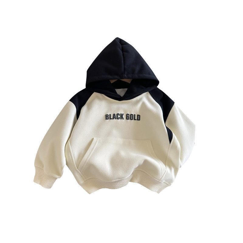 Baby Color Block Hoodie Pullover – Cozy & Stylish Kids Sweatshirt