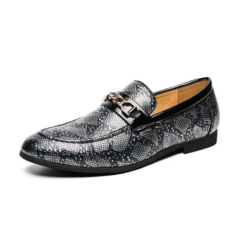 Men's Luxury Camouflage Gold Oxford Dress Shoes