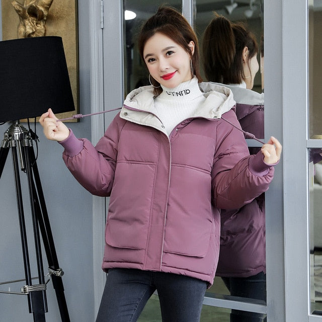 Women's Hooded Cotton Padded Parka