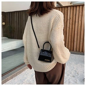 Mini Crocodile Pattern Luxury Crossbody Tote