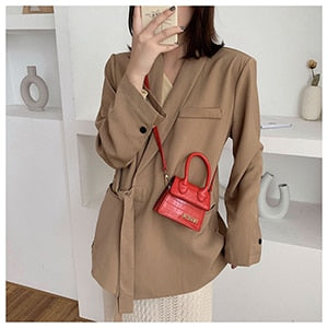 Mini Crocodile Pattern Luxury Crossbody Tote