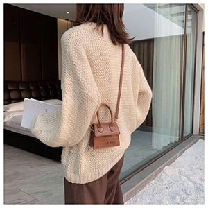 Mini Crocodile Pattern Luxury Crossbody Tote
