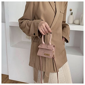 Mini Crocodile Pattern Luxury Crossbody Tote