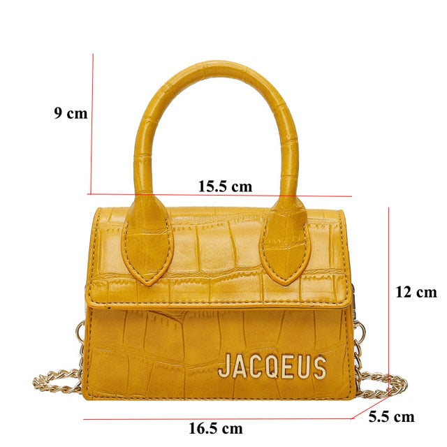 Mini Crocodile Pattern Luxury Crossbody Tote