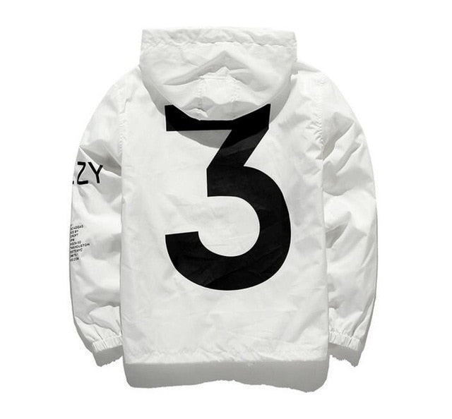 Hip Hop Hooded Windbreaker Jacket