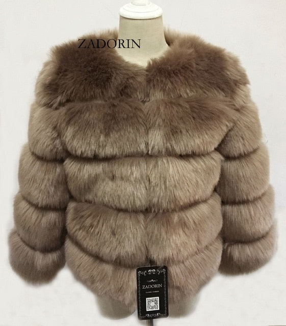 Faux Mink Fur Thick Warm Coat