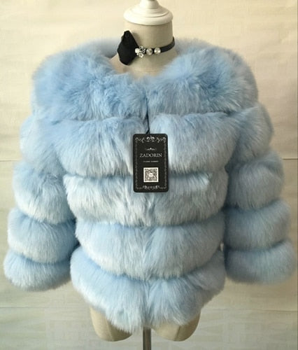 Faux Mink Fur Thick Warm Coat