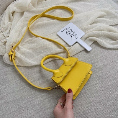 Mini Croc Pattern Chain Shoulder Bag