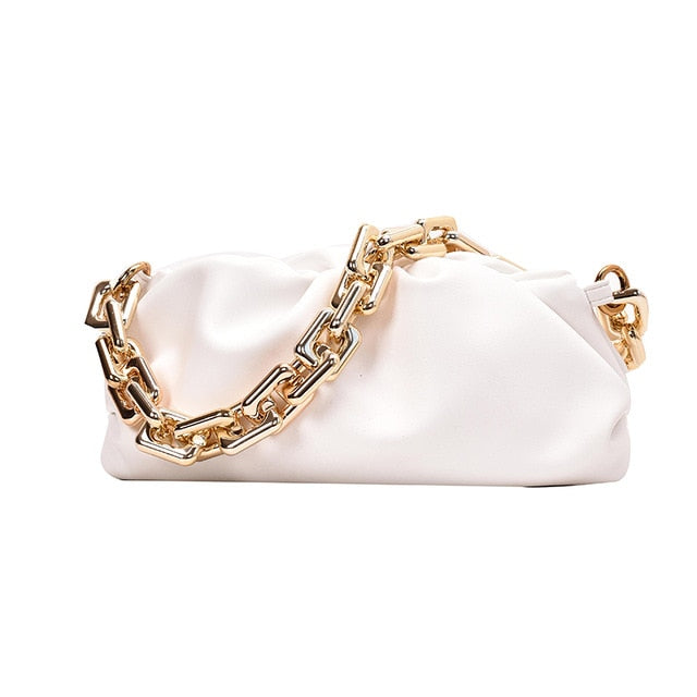Women's Soft Leather Cloud Hobo Shoulder Bag