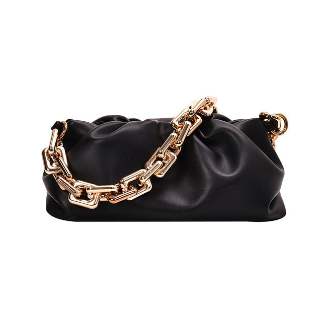 Women's Soft Leather Cloud Hobo Shoulder Bag