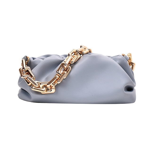 Women's Soft Leather Cloud Hobo Shoulder Bag