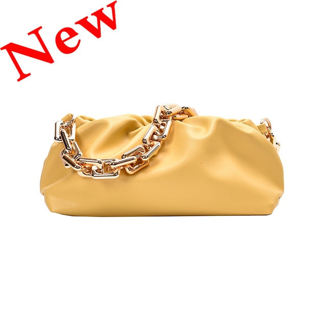 Women's Soft Leather Cloud Hobo Shoulder Bag