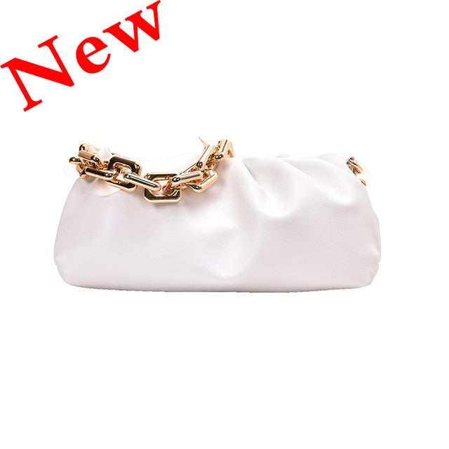Women's Soft Leather Cloud Hobo Shoulder Bag
