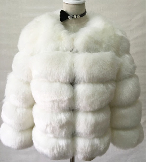Faux Mink Fur Thick Warm Coat