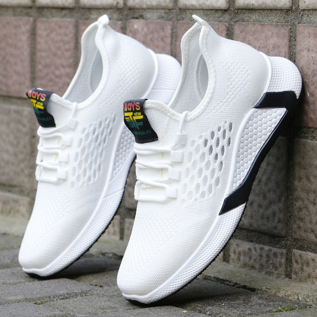 Men's Breathable Mesh Lace-Up Sneakers