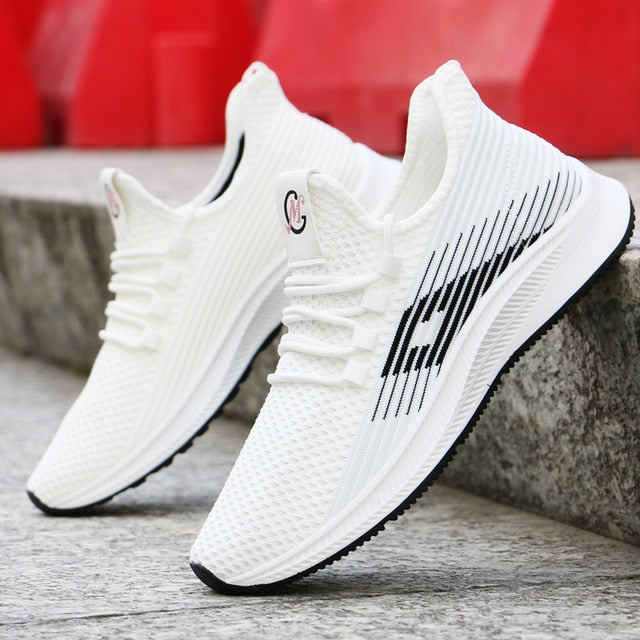 Men's Breathable Mesh Lace-Up Sneakers