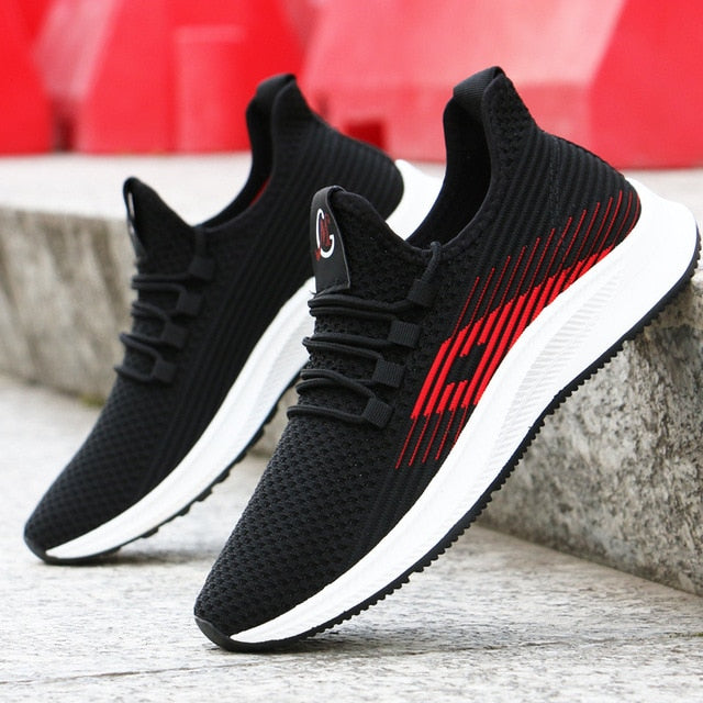 Men's Breathable Mesh Lace-Up Sneakers