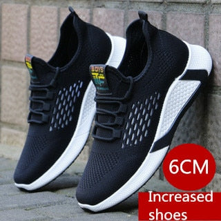 Men's Breathable Mesh Lace-Up Sneakers