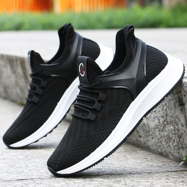 Men's Breathable Mesh Lace-Up Sneakers