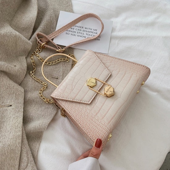 Stone Pattern Luxury Crossbody Bag