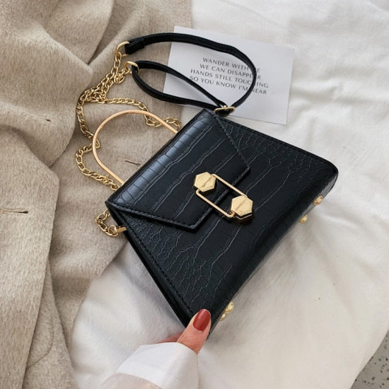 Stone Pattern Luxury Crossbody Bag