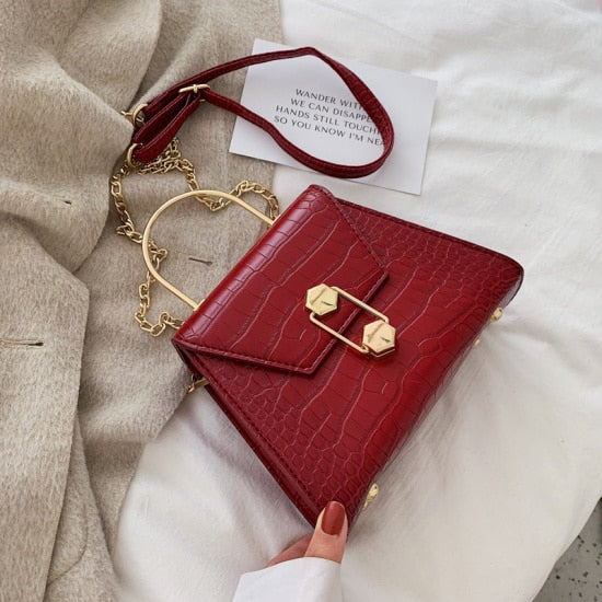 Stone Pattern Luxury Crossbody Bag