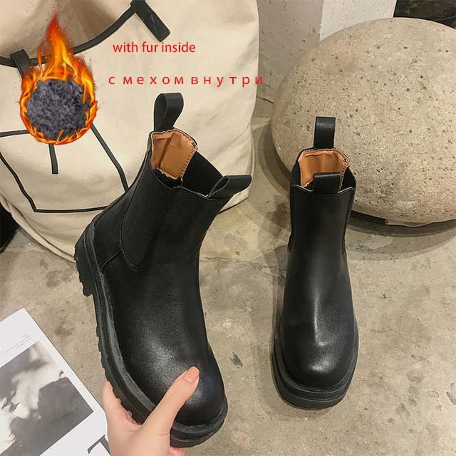 Women's Chunky Heel Chelsea Ankle Boots