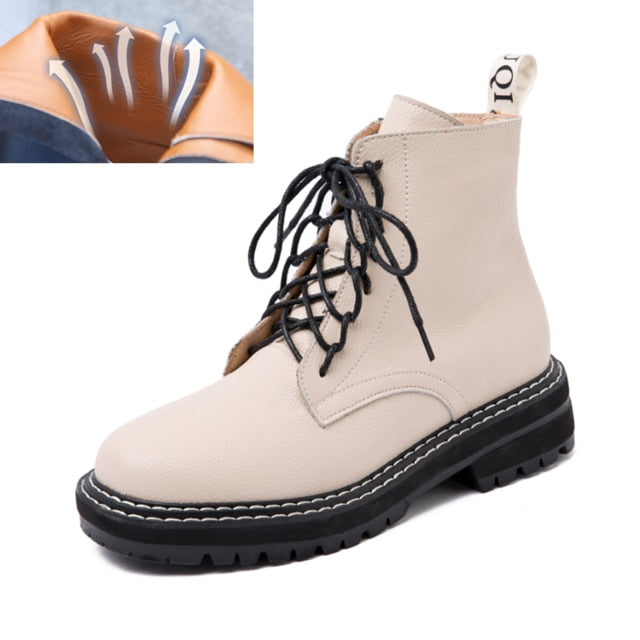 Genuine Leather Martin Boots