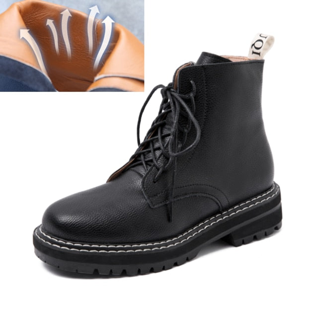 Genuine Leather Martin Boots