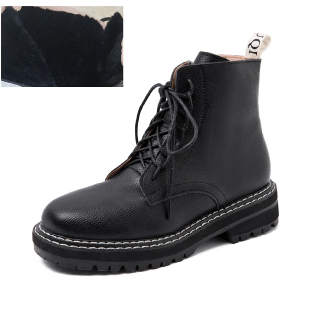 Genuine Leather Martin Boots
